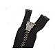 Antique brass zipper ykk no 5, length 70 cm, jacket - Black (1 Piece)