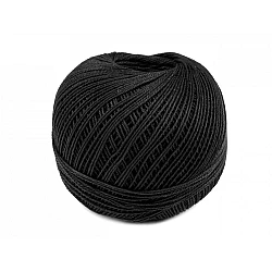 Cotton yarn snehurka nitarna czech rep. - Black (10 Pieces)
