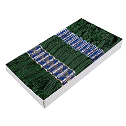 Cotton embroidery thread mouline niťárna - Hunter green (24 Pieces)