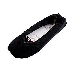 Anti-slip invisible cotton socks - Black (1 Pair)