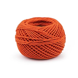 Cotton macramé / crochet yarn 40 g, combing - Carrot (1 Piece)