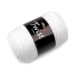 Cotton knitting yarn twist macrame 500 g, combing - White (1 Piece)