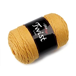 Cotton knitting yarn twist macrame 500 g, combing - Mustard (1 Piece)
