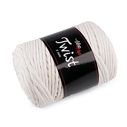 Cotton knitting yarn twist macrame 500 g, combing - White beige (1 Piece)