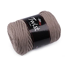 Cotton knitting yarn twist macrame 500 g, combing - Beige (1 Piece)