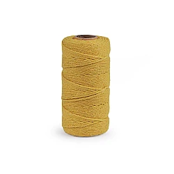 Cotton macrame / crochet yarn, combing - Mustard (1 Piece)
