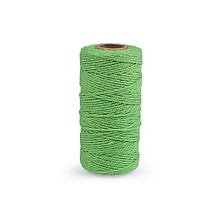 Cotton macrame / crochet yarn, combing - Light green (1 Piece)