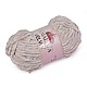 Chenille knitting yarn 100 g velvet - Lightbeige (1 Piece)