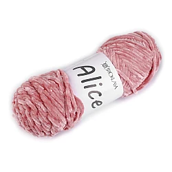 Chenille knitting yarn 100 g alice - Powder (1 Piece)
