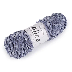 Chenille knitting yarn 100 g alice - Blue-grey (1 Piece)