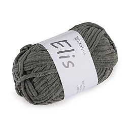 Chenille knitting yarn 100 g elis - Grey (1 Piece)