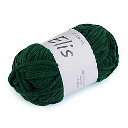 Chenille knitting yarn 100 g elis - Dark green (1 Piece)
