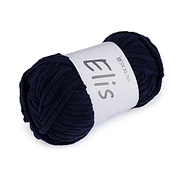 Chenille knitting yarn 100 g elis - Paris blue (1 Piece)