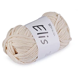 Chenille knitting yarn 100 g elis - Lightbeige (1 Piece)
