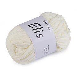 Chenille knitting yarn 100 g elis - Creamy light (1 Piece)