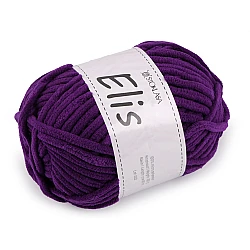 Chenille knitting yarn 100 g elis - Dark purple (1 Piece)