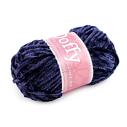 Chenille knitting yarn doffy 100 g - Blue dark (1 Piece)