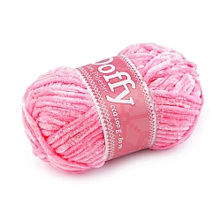 Chenille knitting yarn doffy 100 g - Light pink (1 Piece)