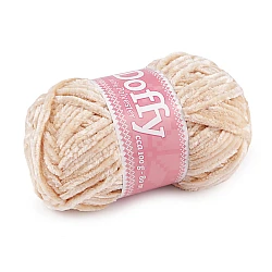 Chenille knitting yarn doffy 100 g - Lightbeige (1 Piece)