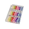 Cotton embroidery yarn, mouline type, set 36 pcs/8 m - Light mix (36 Pieces)