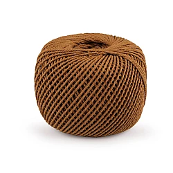 Cotton yarn macrame ø2 mm, combing - Brown light (1 Piece)