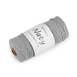 Cotton knitting yarn macrame naty ø3 mm combing - Lightgrey (1 Piece)