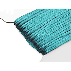 100% polyester rattail satin cord ø2mm - Turquoise (25 Meters)