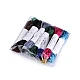 100% polyester rattail satin cord ø2mm, bunch per 3m - Dark mix (10 Bunches)