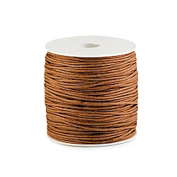 Cotton waxed cord ø1.8 mm - Cognac brown (1 Piece)