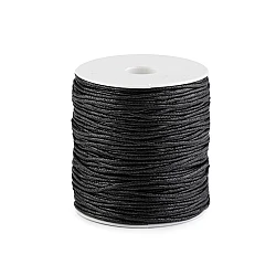 Cotton waxed cord ø1.8 mm - Black (1 Piece)
