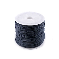 Cotton waxed cord / string ø0.8 mm - Blue (1 Piece)