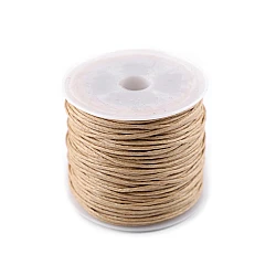 Cotton waxed cord / string ø0.8 mm - Dark rye (1 Piece)