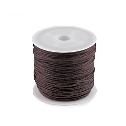 Cotton waxed cord / string ø0.8 mm - Brown coffee (1 Piece)
