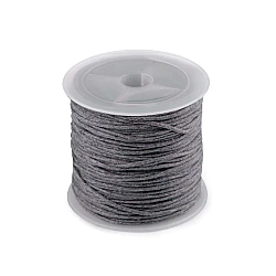 Cotton waxed cord / string ø0.8 mm - Grey (1 Piece)