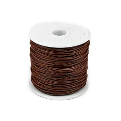 Cotton waxed cord / string ø0.8 mm - Brown (1 Piece)