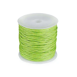 Cotton waxed cord / string ø0.8 mm - Green light (1 Piece)
