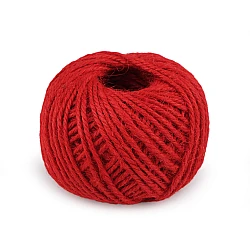 Jute twine / string ø2 mm - Red (1 Piece)