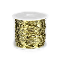 Christmas flat string with lurex width 1.1 mm - Gold lt. (1 Piece)