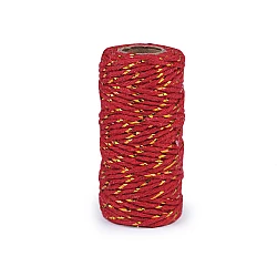 Christmas twisted twine / string with lurex ø1.5 mm - Red (1 Piece)