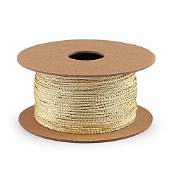 Christmas flat lurex string / cord width 1.2 mm - Gold lt. (1 Piece)