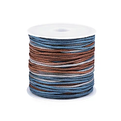 Cotton cord / string ø1 mm rainbow - Blue (1 Piece)