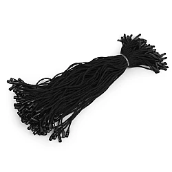 Hang tag / cotton string snap lock pin - Black (1000 Pieces)