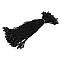 Hang tag / cotton string snap lock pin - Black (1000 Pieces)