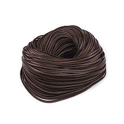 Flat leather strap width 3 mm - Darkbrown (1 Meter)