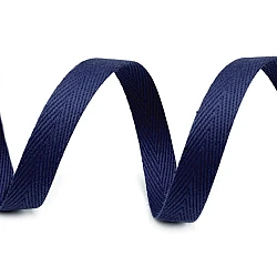 Herringbone twill tape width 10 mm - Paris blue (50 Meters)
