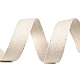 Herringbone twill tape width 18 mm - White (50 Meters)