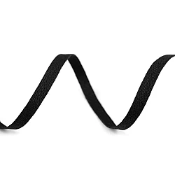 Cotton canvas ribbon width 5 mm - Black (1 Meter)