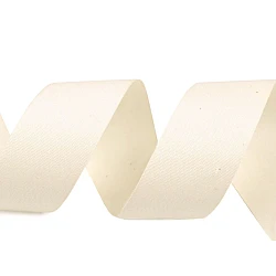 Cotton canvas ribbon width 30 mm - Ecru light (1 Meter)