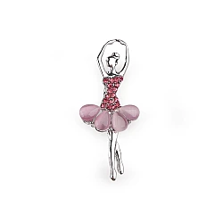 Brooch balerina - Pink (1 Piece)