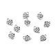 Metal charm heart 10x12 mm - Platinum (10 Pieces)